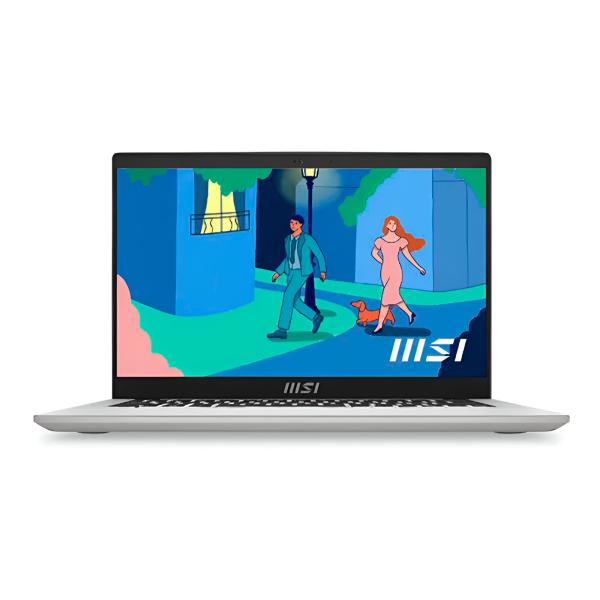 LAPTOP MSI MODERN 14 C13M-1079XCR 9S7-14J111-1079 14 PULG I5-1335U 8GB ONBOARD 512GB SSD SILVER SIN SISTEMA OPERATIVO -SPANISH